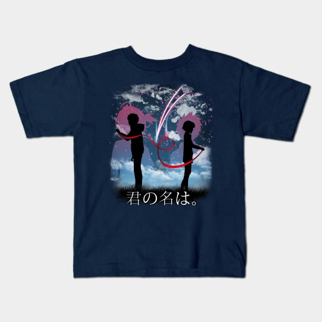 Kimi no na wa Kids T-Shirt by Pescapin